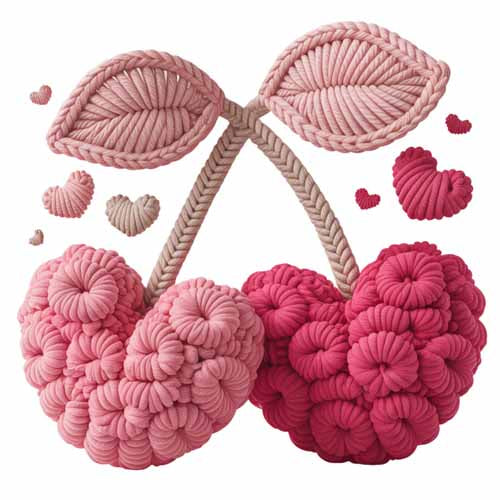 Faux Yarn Valentine's DTF Transfer 367