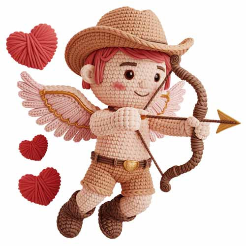 Faux Yarn Valentine's DTF Transfer 373