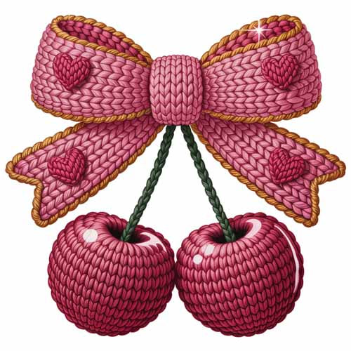 Faux Yarn Valentine's DTF Transfer 378