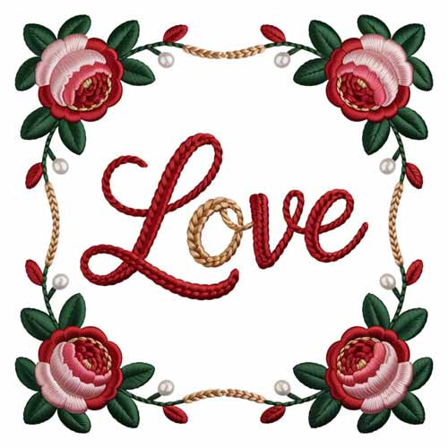 Faux Yarn Valentine's DTF Transfer 38