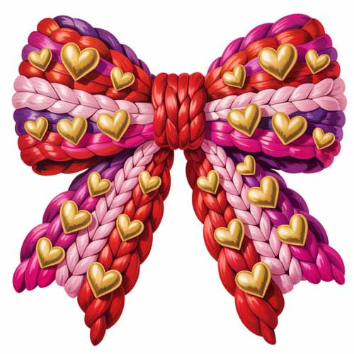 Faux Yarn Valentine's DTF Transfer 380