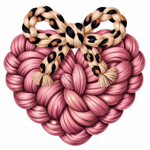 Faux Yarn Valentine's DTF Transfer 386