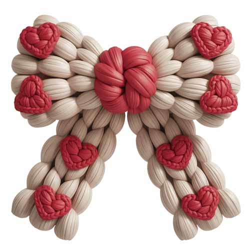 Faux Yarn Valentine's DTF Transfer 397