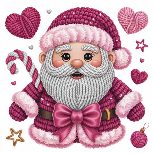 Faux Yarn Valentine's DTF Transfer 400