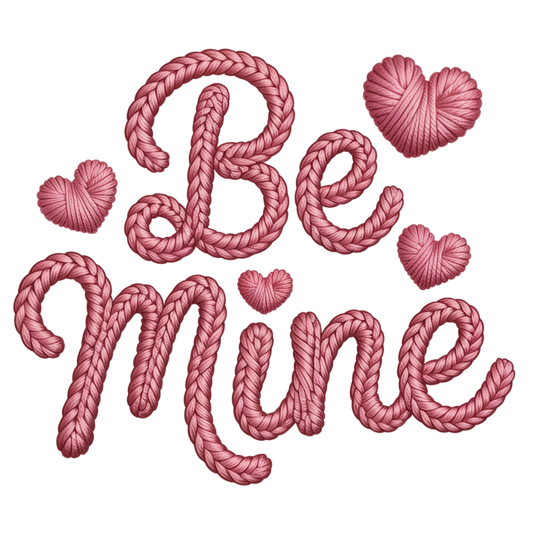 Faux Yarn Valentine's DTF Transfer 404