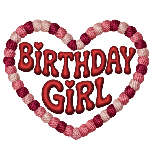 Faux Yarn Valentine's DTF Transfer 410