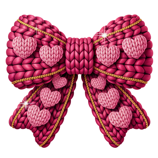 Faux Yarn Valentine's DTF Transfer 412