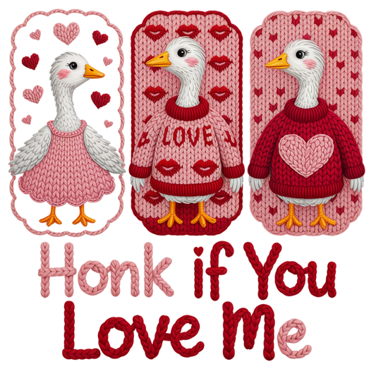 Faux Yarn Valentine's DTF Transfer 415