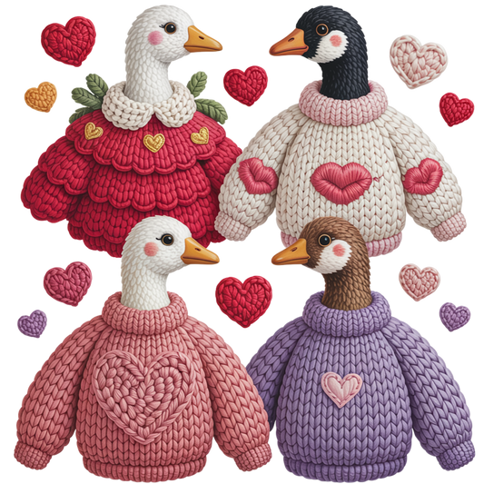 Faux Yarn Valentine's DTF Transfer 416