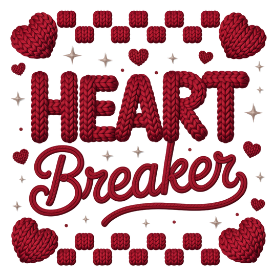 Faux Yarn Valentine's DTF Transfer 417