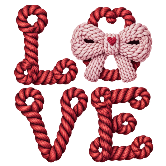 Faux Yarn Valentine's DTF Transfer 418