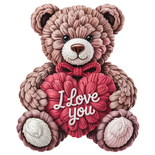 Faux Yarn Valentine's DTF Transfer 421