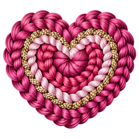 Faux Yarn Valentine's DTF Transfer 424