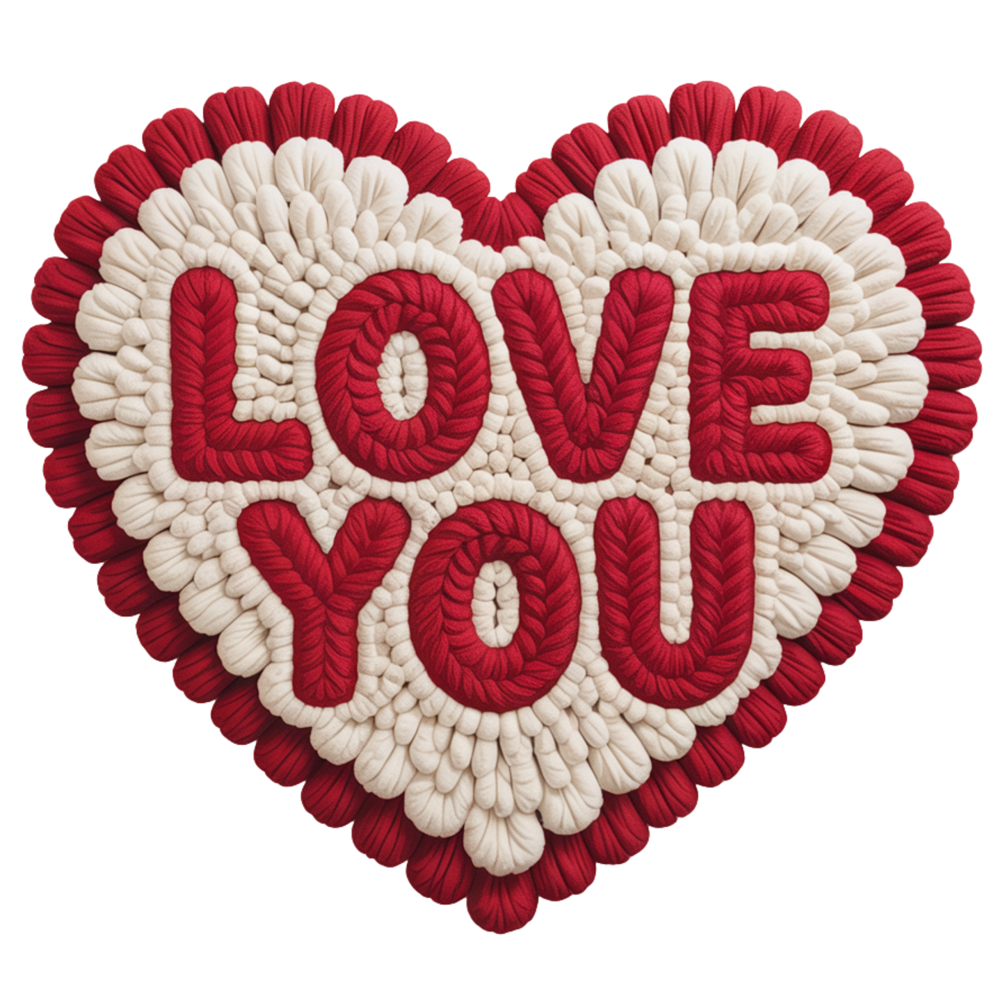 Faux Yarn Valentine's DTF Transfer 426