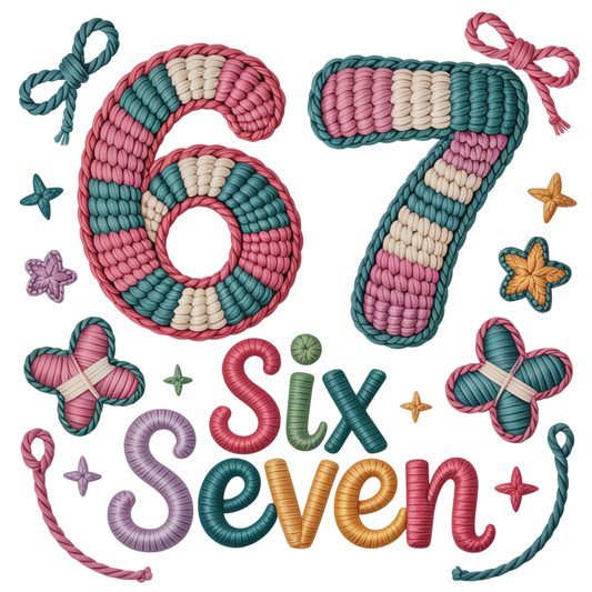 Faux Yarn Valentine's DTF Transfer 435