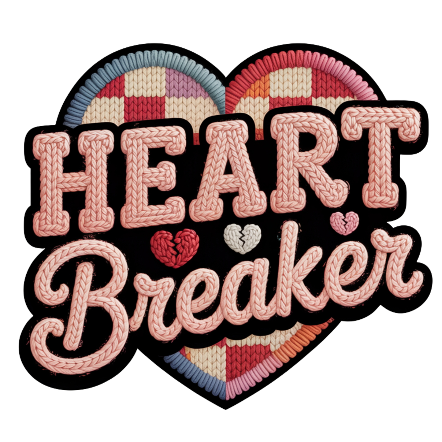 Faux Yarn Valentine's DTF Transfer 436