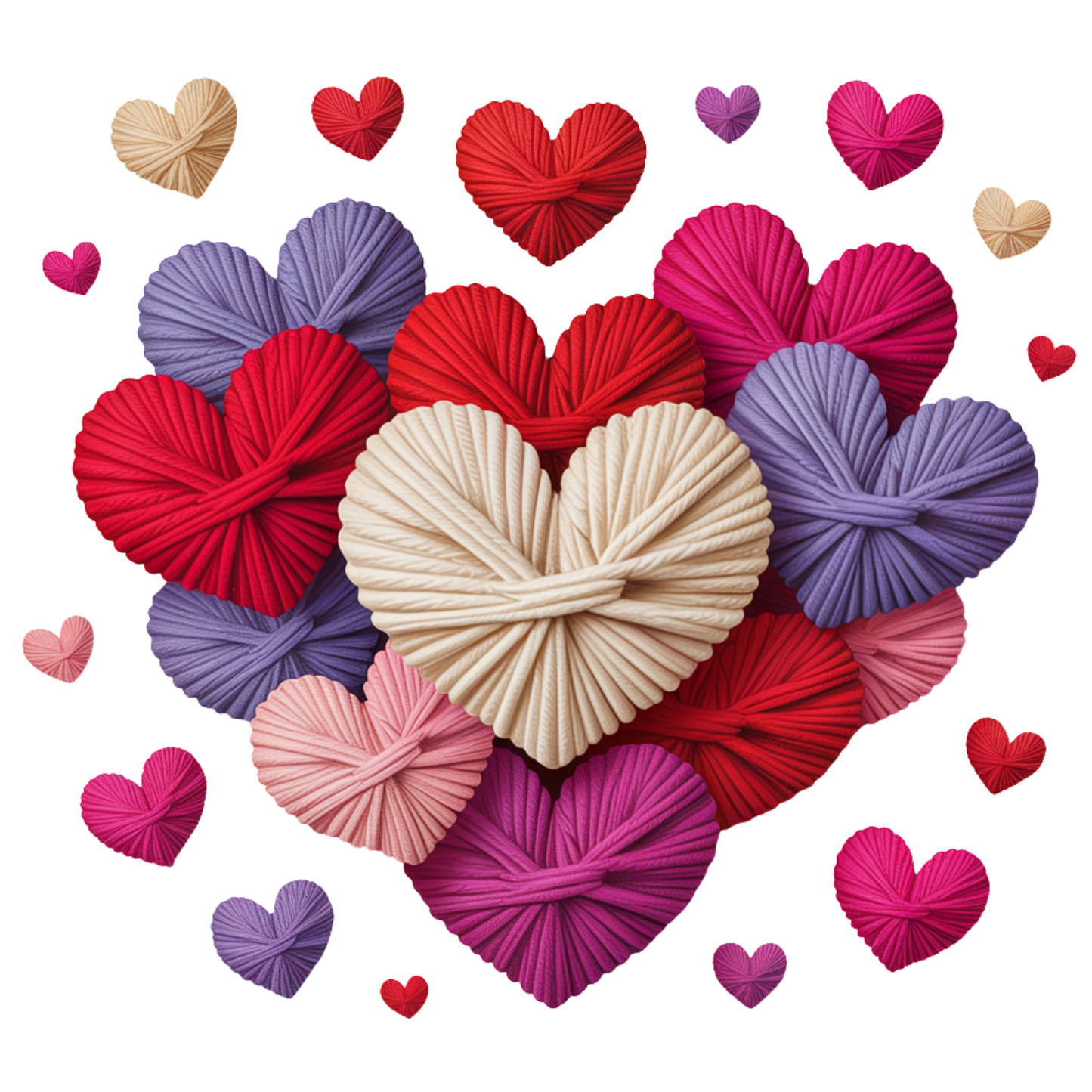 Faux Yarn Valentine's DTF Transfer 437