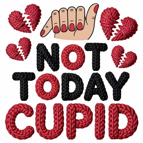 Faux Yarn Valentine's DTF Transfer 49