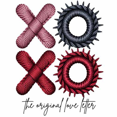 Faux Yarn Valentine's DTF Transfer 50