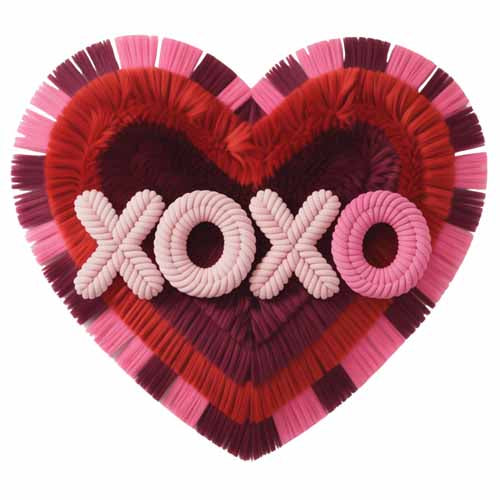 Faux Yarn Valentine's DTF Transfer 62