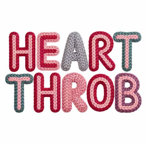 Faux Yarn Valentine's DTF Transfer 63