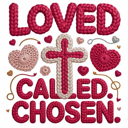 Faux Yarn Valentine's DTF Transfer 65