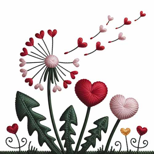 Faux Yarn Valentine's DTF Transfer 80