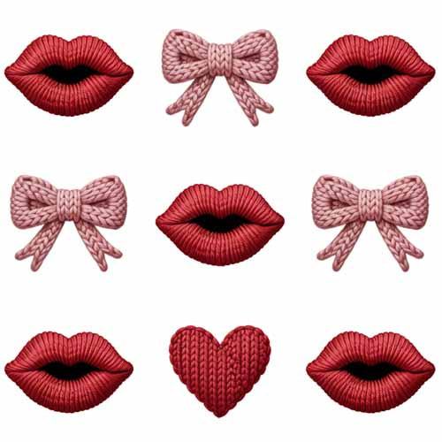 Faux Yarn Valentine's DTF Transfer 85