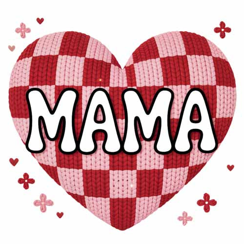 Faux Yarn Valentine's DTF Transfer 97