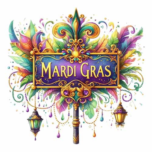 Mardi Gras DTF123