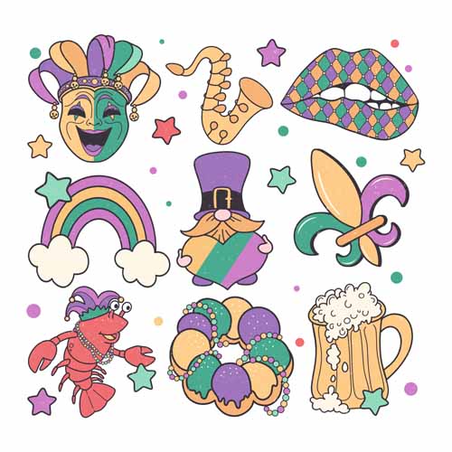 Mardi Gras DTF536